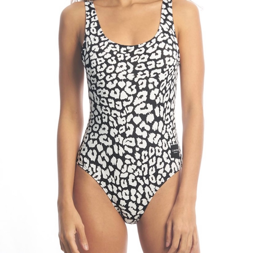 Calvin Klein Leopard One Piece Swim Suit